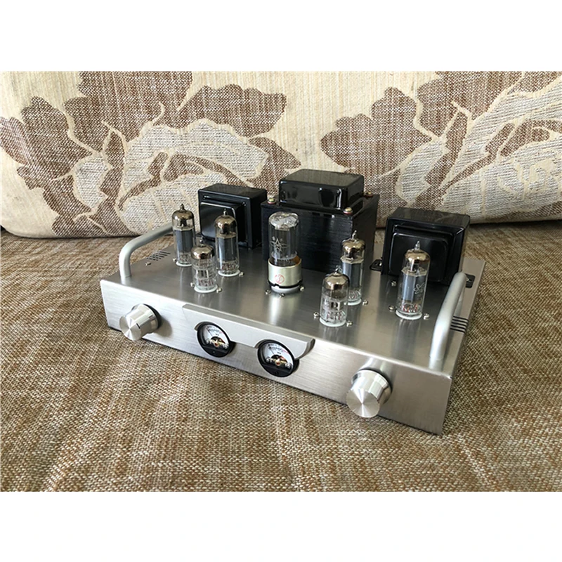 Looook Store 2026 New Push-pull Tube Amp Handmade Chassis 185W Transformer 8Ω+8Ω Spartan T1 6N2 6P1 5Z Vacuum Audio Amplifier
