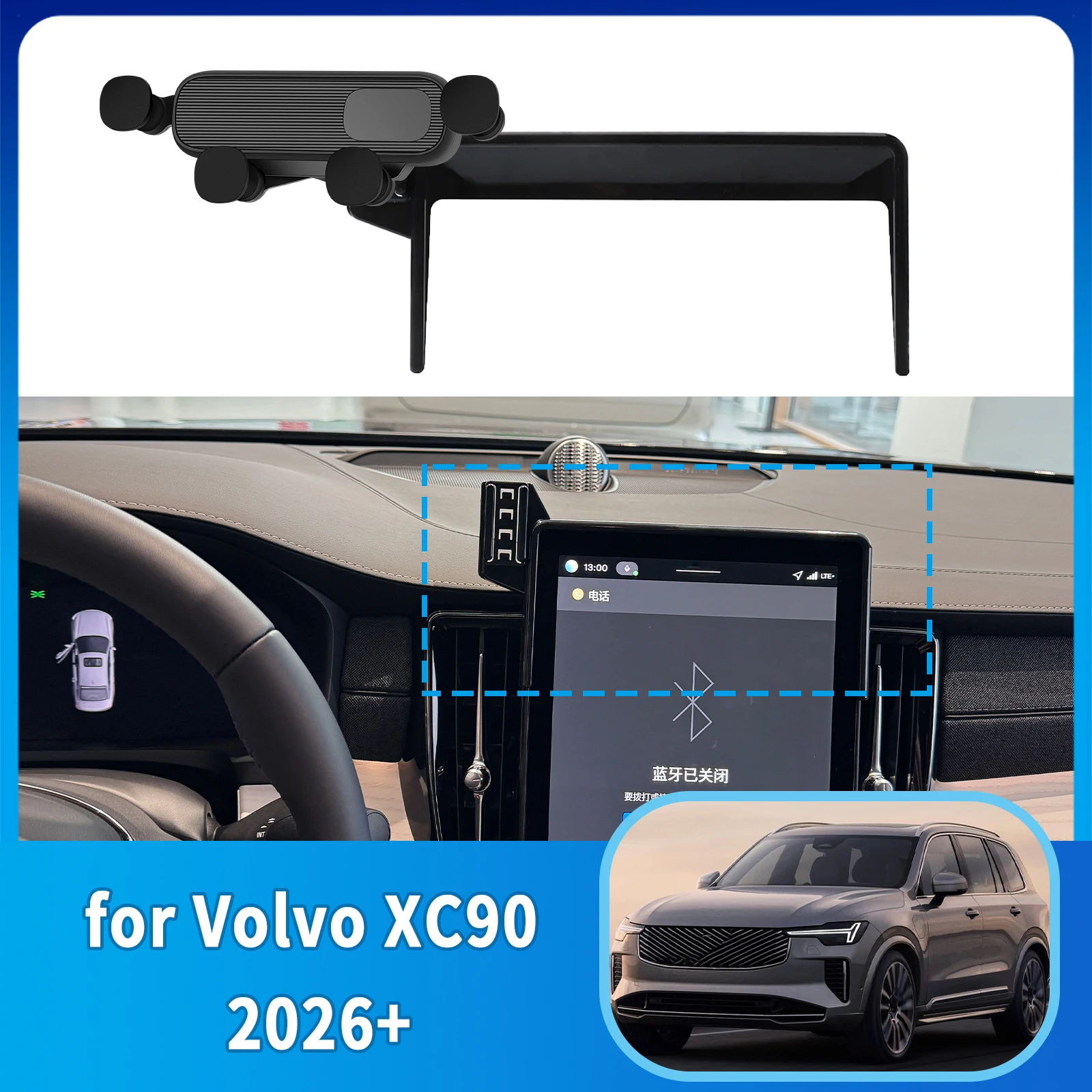 

Car Mobile Phone Holder fit for Volvo XC90 2026+ GPS Bracket Accessories Navigation Stand Auto