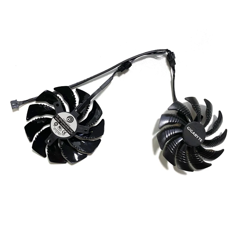 Ventilador do refrigerador da placa gráfica, 2 PCes, 87mm, 4PIN, DC12V, PLD09210S12HH, T129215SU, GTX1660, GTX1650, fã do GPU para Gigabyte, GTX 1660, 1660Ti