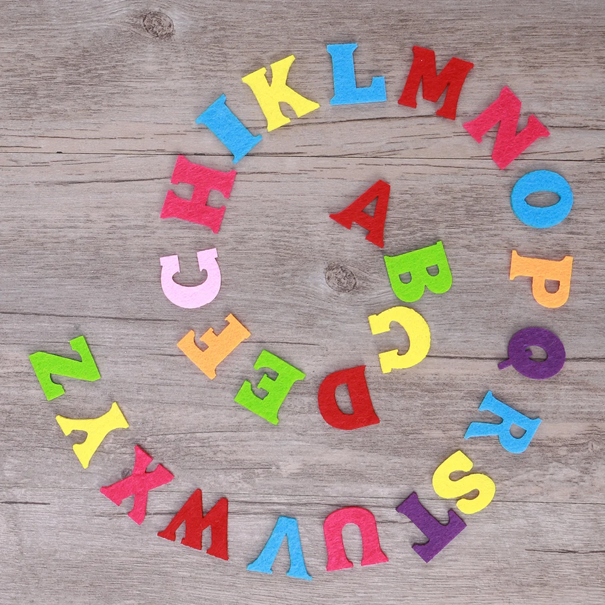 50pcs Felt Alphabet Letters Non woven Fabric ABCs for DIY Craft Kids Toys Christmas Birthday Party Decoration