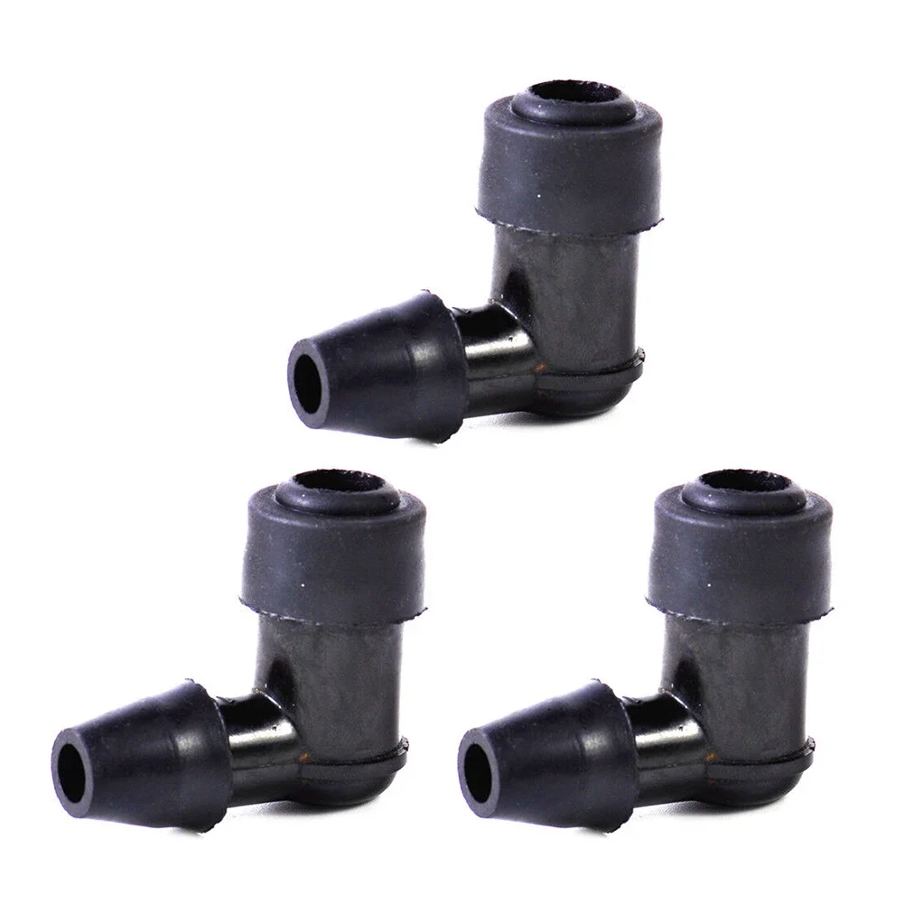 Cover Spark Plug Cap 3PCS Black Fit For Motorcycle High Performance Ignition Coils Offer Strong Resin & Rubber