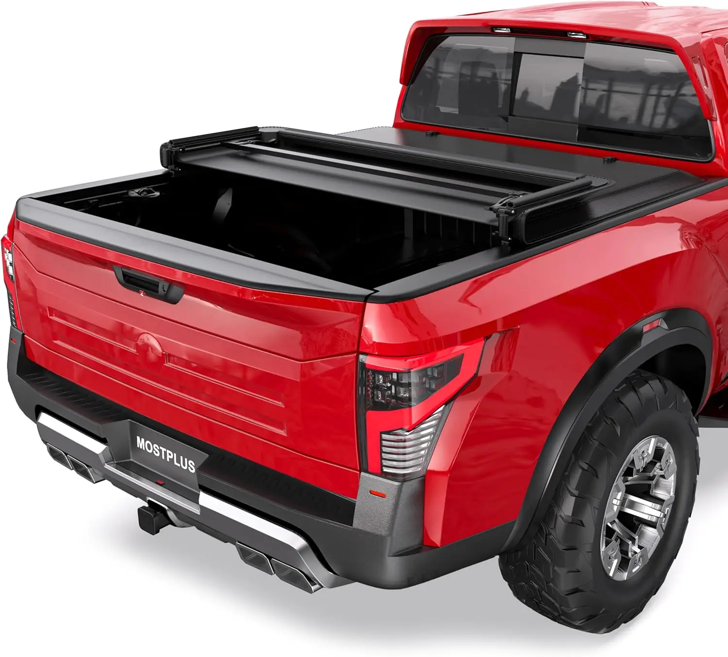 

5FT Tri-Fold Soft Tonneau Cover for Nissan Frontier & Suzuki Equator Trucks - Waterproof, Easy Install