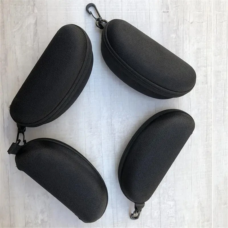 Портативная защитная коробка для солнцезащитных очков на молнии, футляр для очков, оксфордская дорожная упаковка, футляр для очков, аксессуары с крючком, коробка для хранения