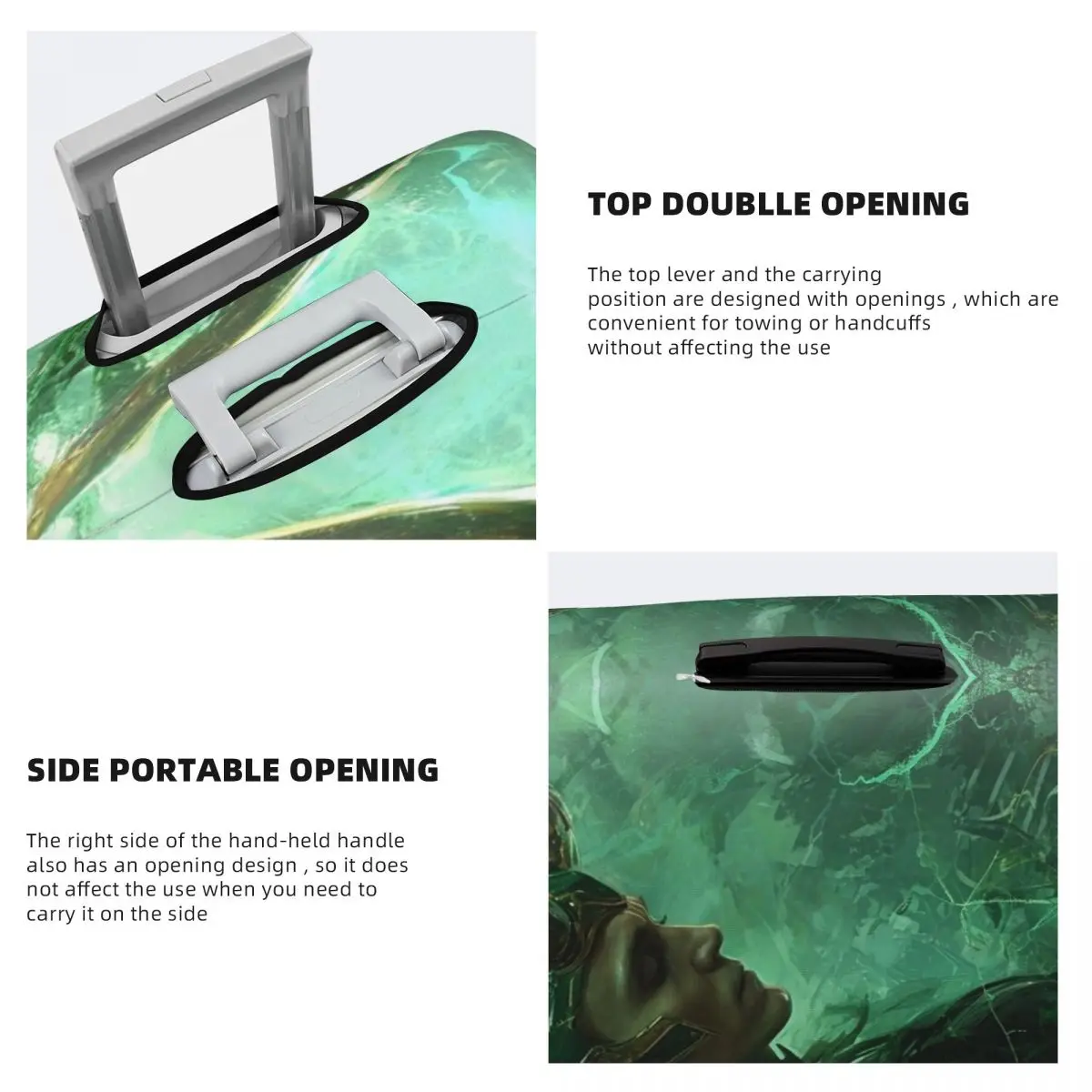 Capa elástica para mala de filme Loki personalizada, capas protetoras para bagagem de 18 a 32 polegadas