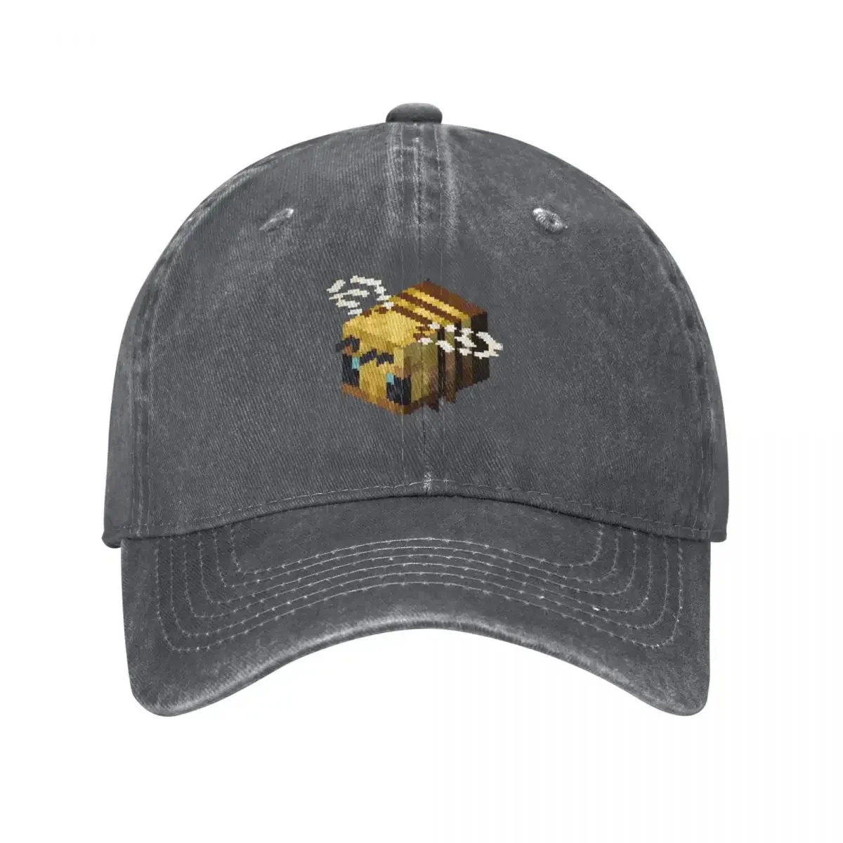 

Pixel art bee Baseball Cap sun caps New In The Hat funny hat Man Women's