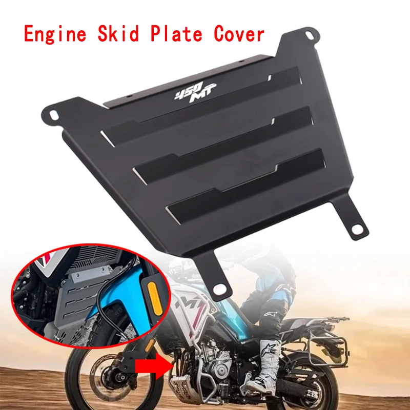 

Motorcycle CNC Engine Front End Protection Plate Fit For CFMOTO 450 MT CF-MOTO MT450 2024 2025 450MT Engine Skid Plate Cover