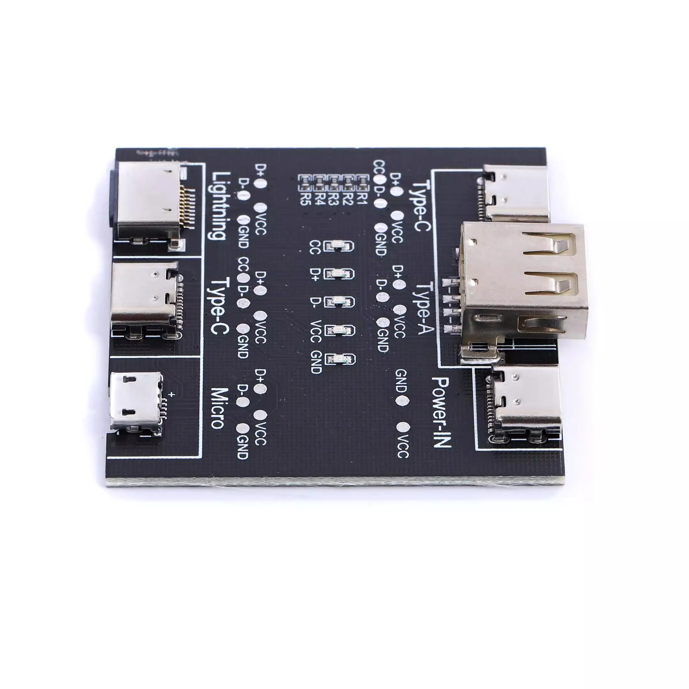 Data Cable Detection Board Type C USB C Micro USB Cable Tester Detector for Apple IOS Android Fast Quick Charging Lighting