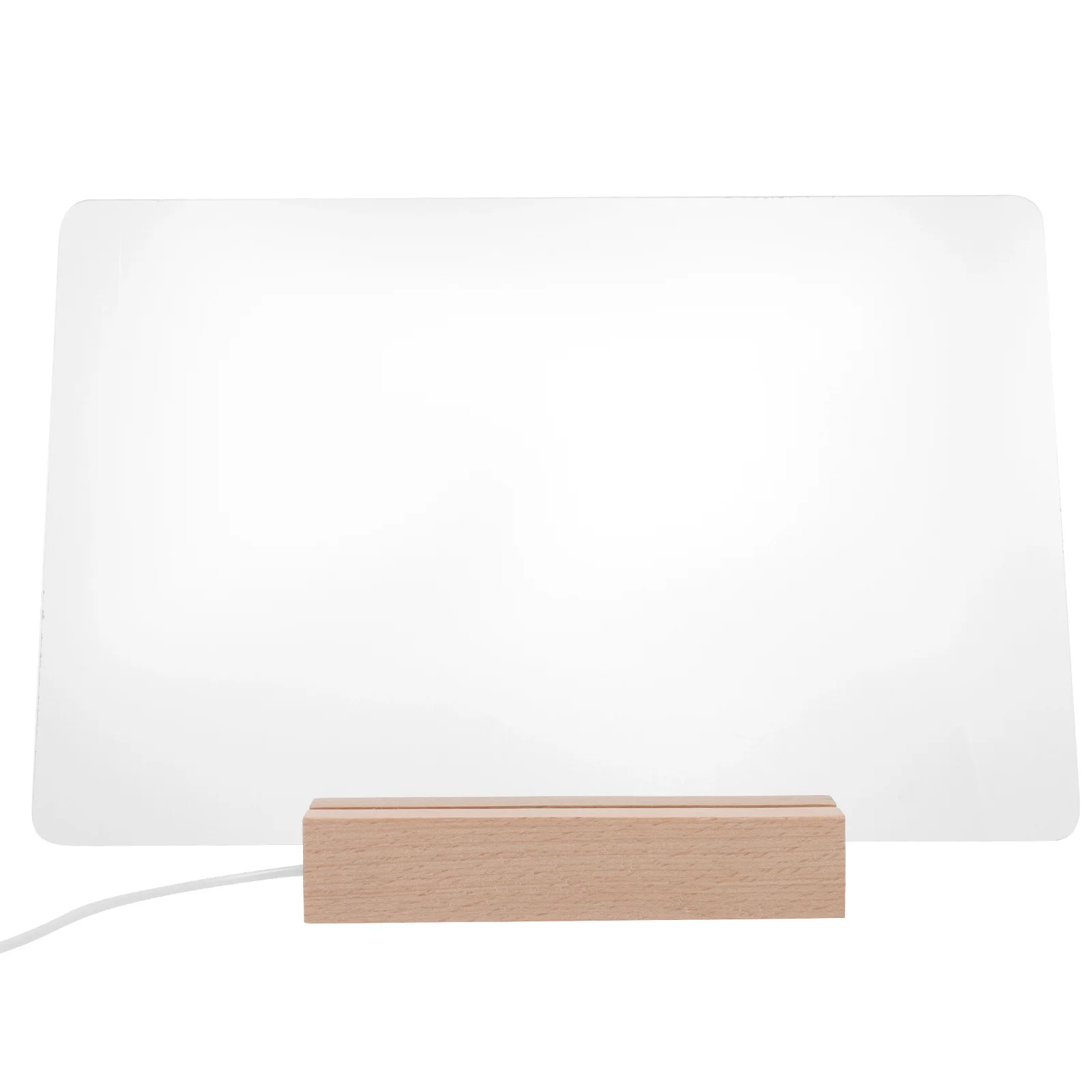 1 Set Acrylic Message Desktop Note For Home Office School Transparent Writing Board Erasable Memo Board Clear Surface