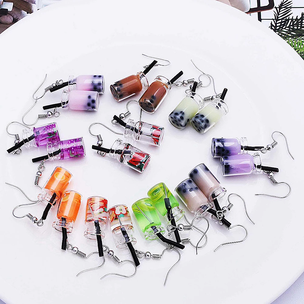 

Creative Fruit Dangling Earrings for Women Girls Funny Drop Purple Stylish Fashion Party Daily Wear Gift Ear Dangle Earbob Ear