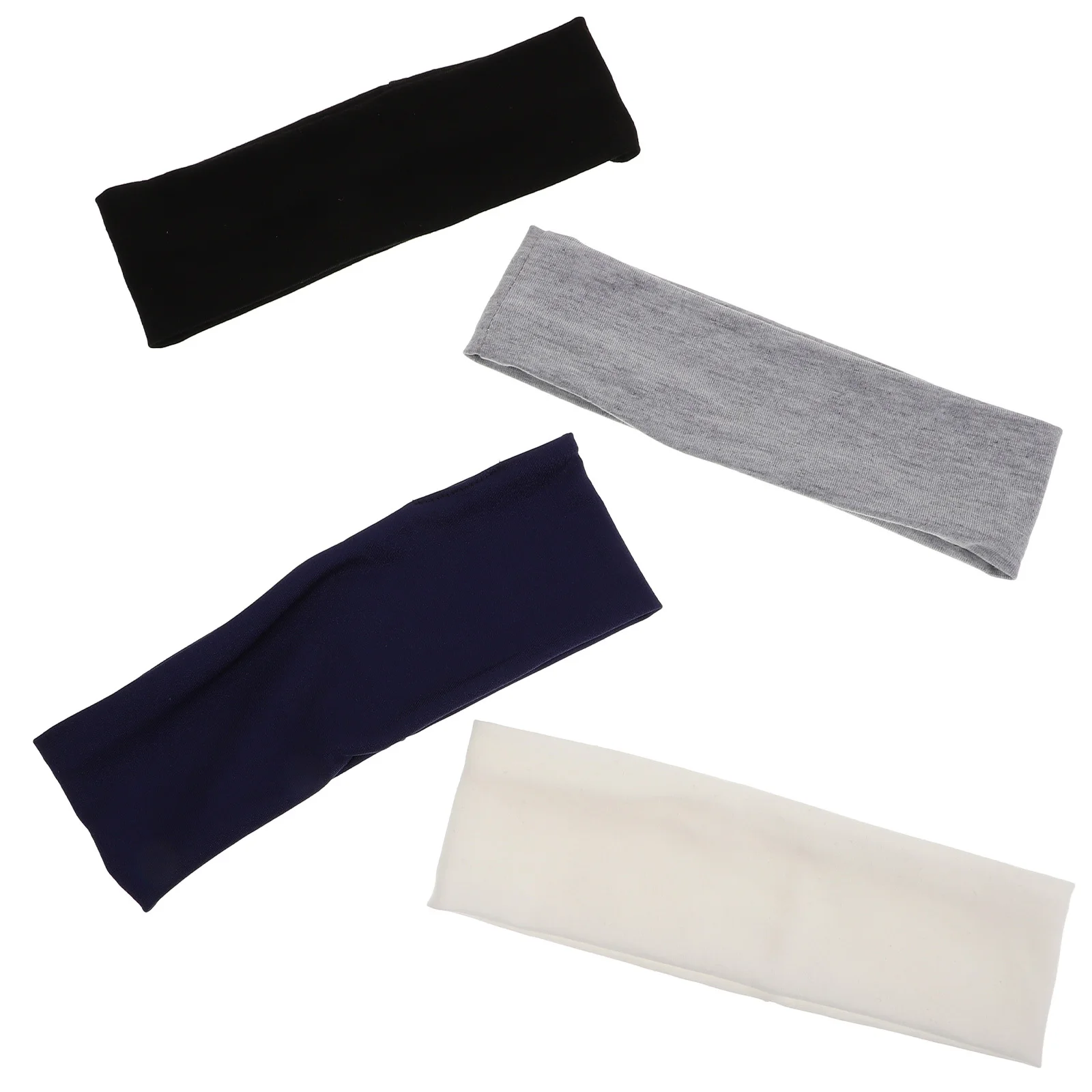 

4Pcs Elastic Yoga Headband Nonslip Sweat Absorbent for Men Women Fitness Running Workout Hairbands Multifunctional Sport