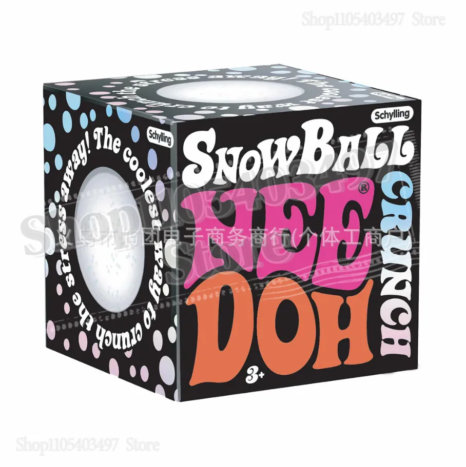 

2026 New Schylling Nee Doh SnowBall Crunch Sensory Squeeze Toy Crunch Sound Stress Relief Fidget Ball for Kids Adults