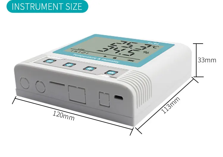 2026 Pt100 Thermocouple Thermo-Hygrometer with RS485 Output LED Display IP65 0.2 Resolution | OEM/ODM Support 3-Year Warranty