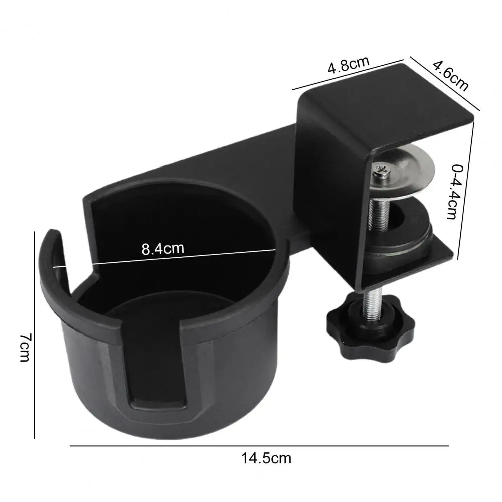 Desk Cup Holder Clip Rotating Under-desk Cup Holder with Adjustable Clip Design for Home Office Anti-spill for Coffee for Desk