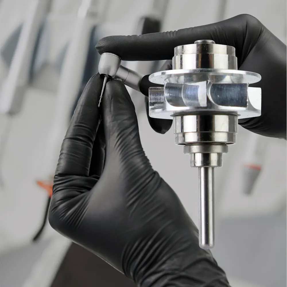 خرطوشة توربينات الأسنان الدوار TU عالية السرعة لقبضة kv9000L دفع زر عزم الدوران تحمل الدوار الفولاذ المقاوم للصدأ