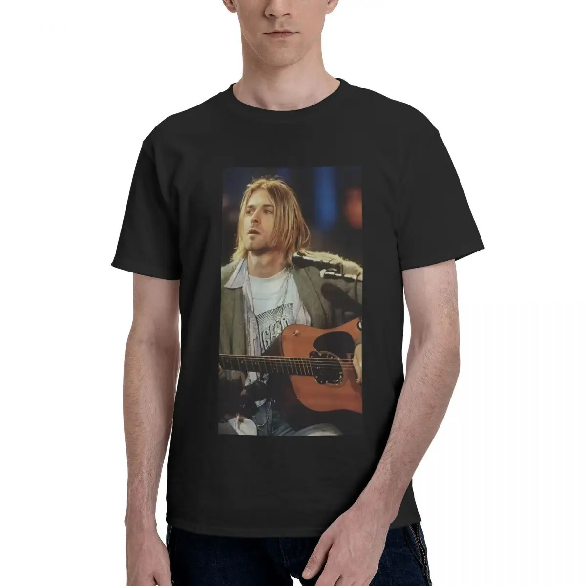 

Vintage Rock And Roll Kurt Donald Cobain 100% Cotton Casual Breathable Confortable Cute Men's Clothing Deals Funny Shirt
