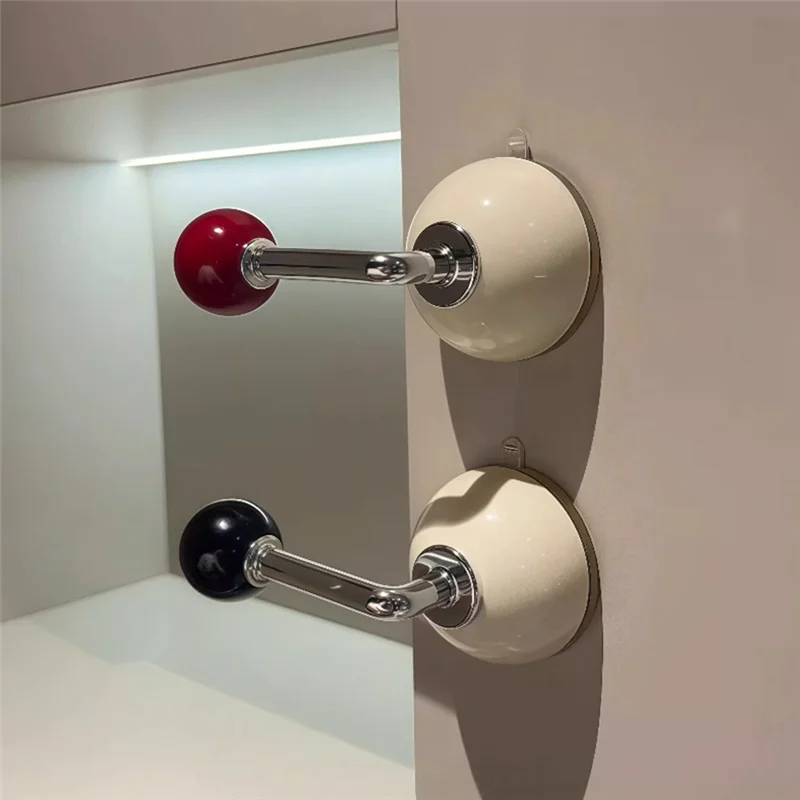 Ablk maçaneta de porta de vidro, ventosa, gancho pegajoso sem furos e marcas, maçaneta, porta deslizante, armário de móveis