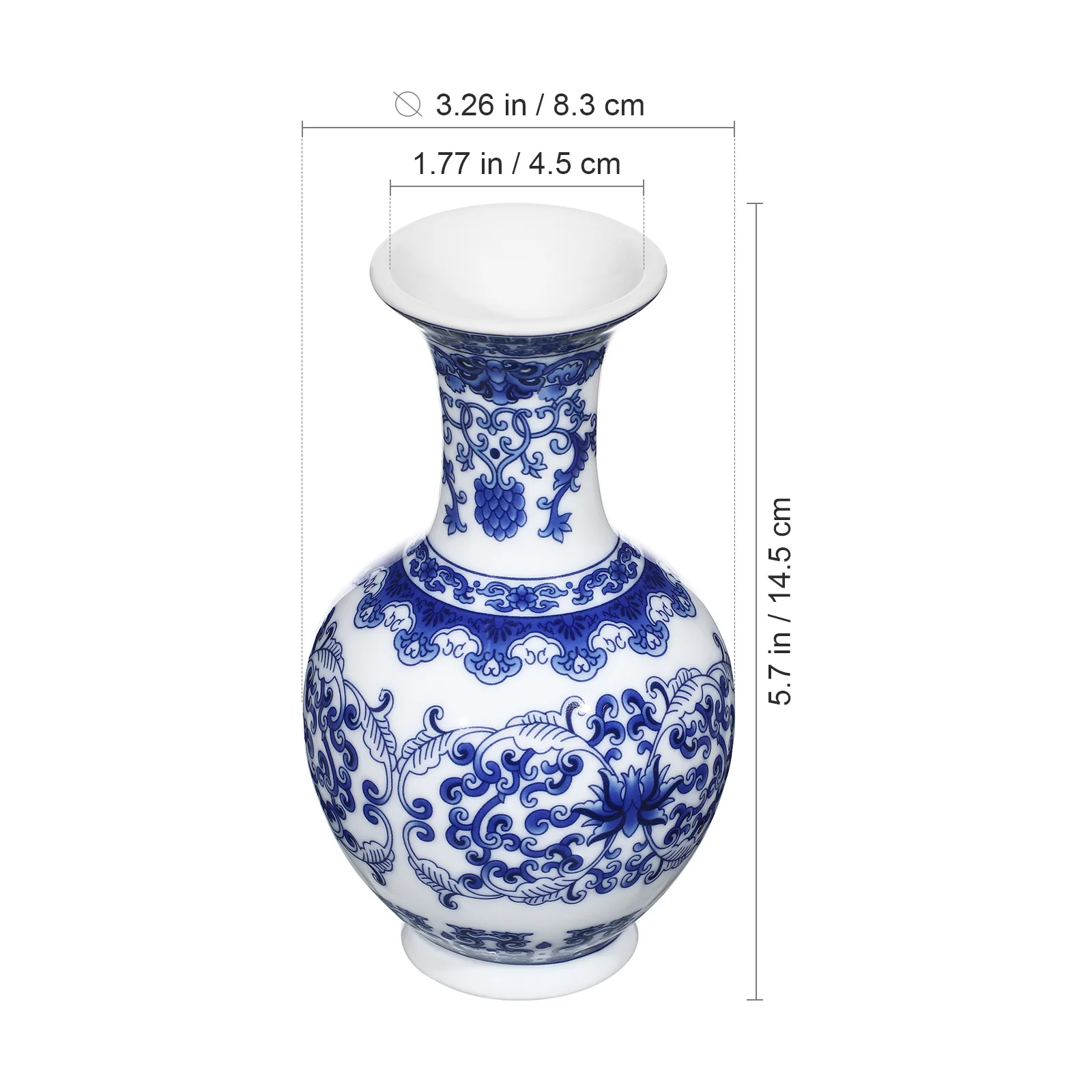 

Chinoiserie Vase Exquisite Ceramic Flower Holder Elegant Home Garden Decoration Chinoiserie Vase Ceramic Flowerpot