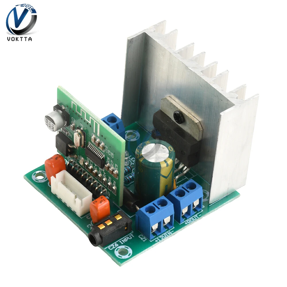 

AC/DC 7-12V Audio Power Amplifier Board TDA7297 Dual Channel Bluetooth 5.0 Class Amplifier Receiving Module 15W+15W Stereo Amp
