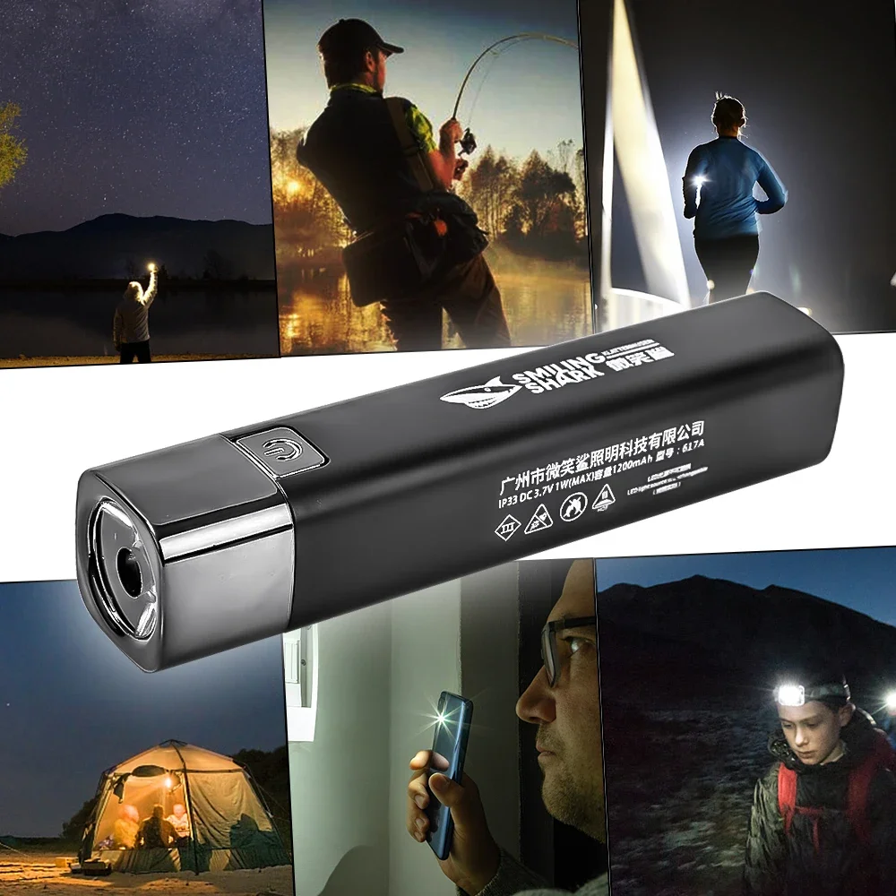 Powerful Mini Led Flashlight Power Bank 2 In 1 Rechargeable Ultra Bright Torch Lamp Portable Waterproof Outdoor Camping Lighting