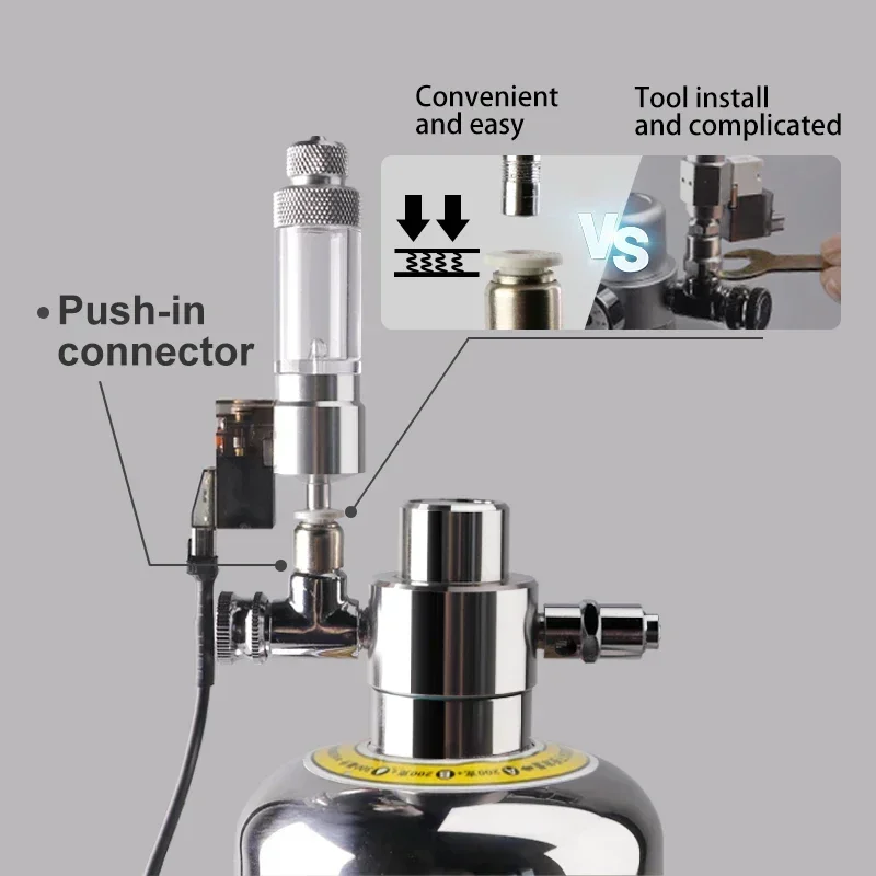 الفولاذ المقاوم للصدأ الملف اللولبي صمام برو D601S حوض السمك لتقوم بها بنفسك مولد ثاني أكسيد الكربون المبيعات الساخنة #1