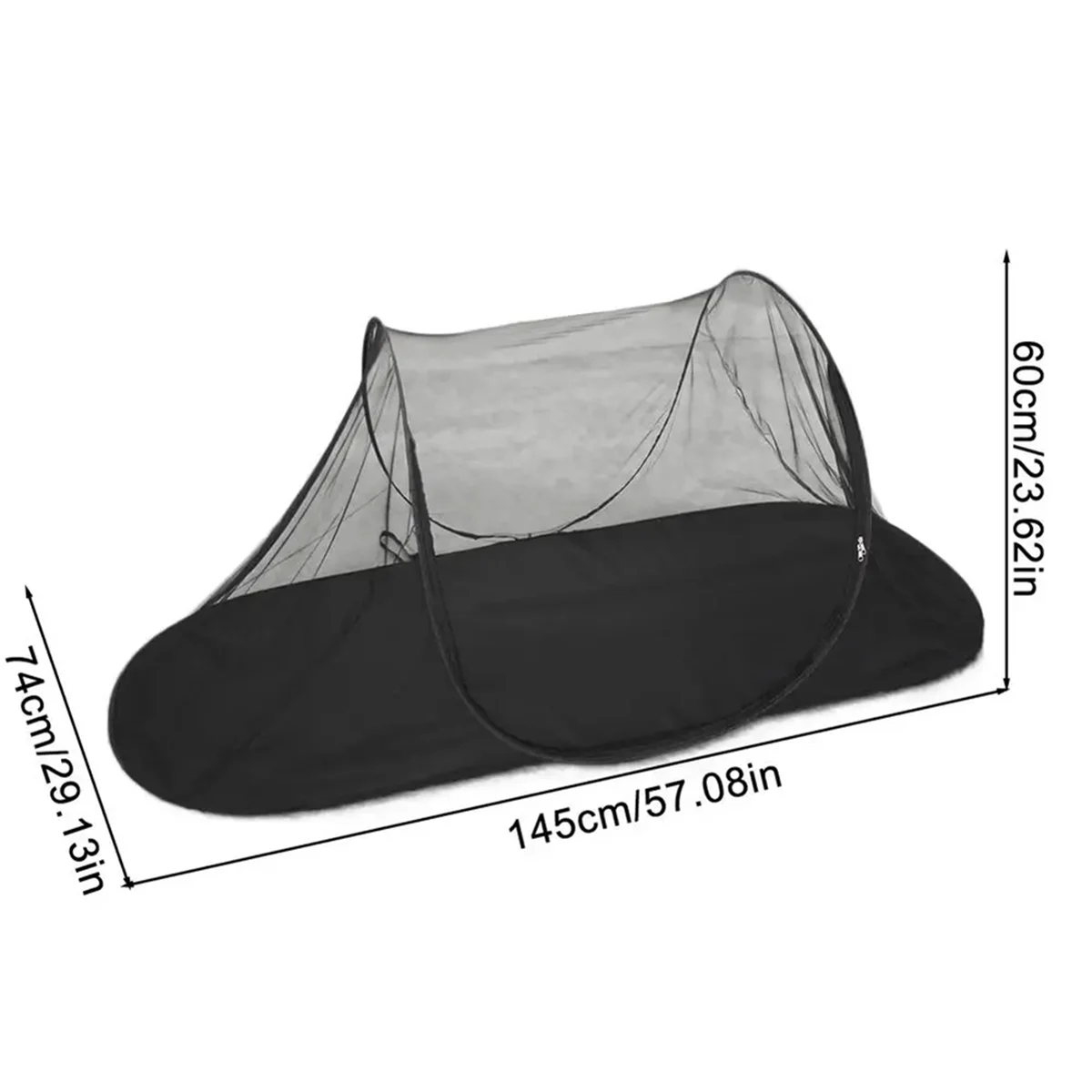 Portable Gnat Mesh Tent Breathable Mesh Bugnet Gnat Mesh Tarp Tent Shelter Bugnet Mesh Foldable Gnat Net for Outdoor