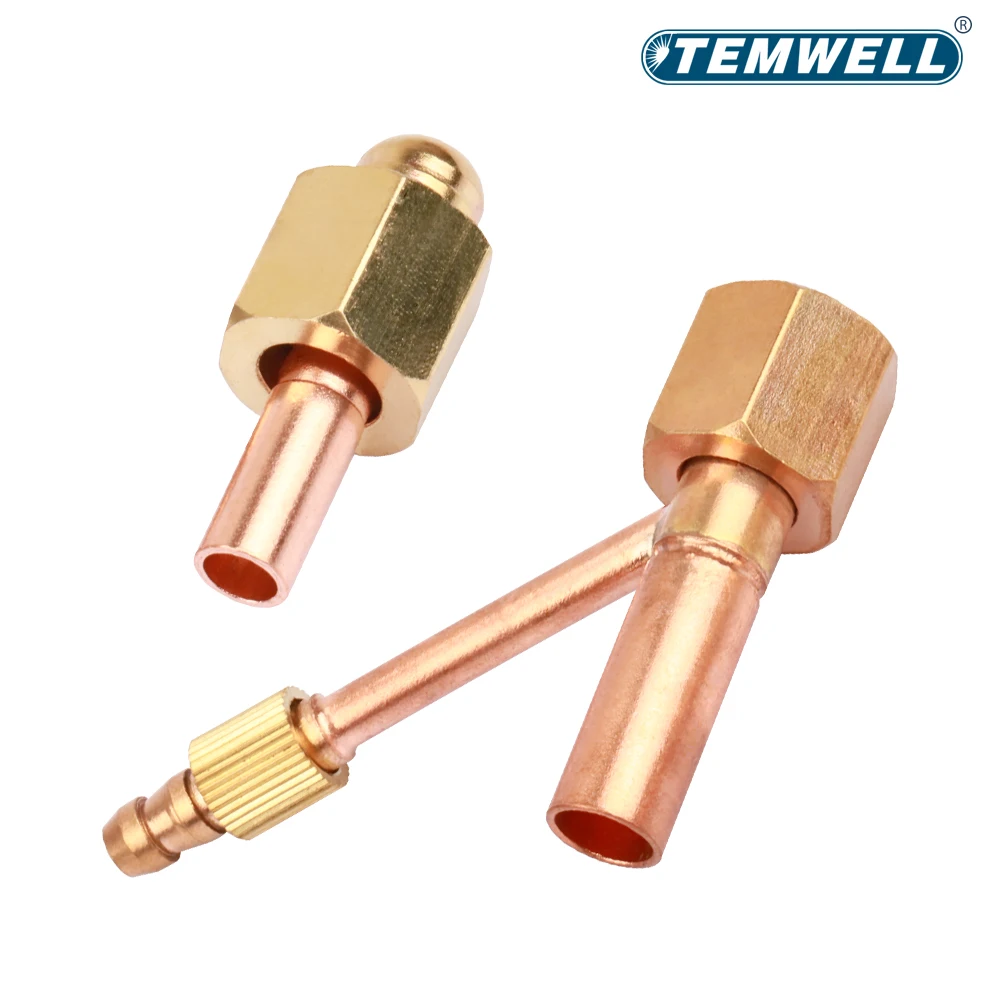 TEMWELL QQ/QS300A argon-arc welding head with m10 split center plug core copper connector and M16 rear nut