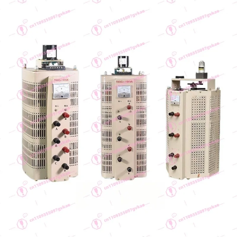 Three-phase AC 380 All-copper Electric Voltage Regulator TESGC2-6KVA Voltage Regulator Transformer 430V Adjustable Power Supply