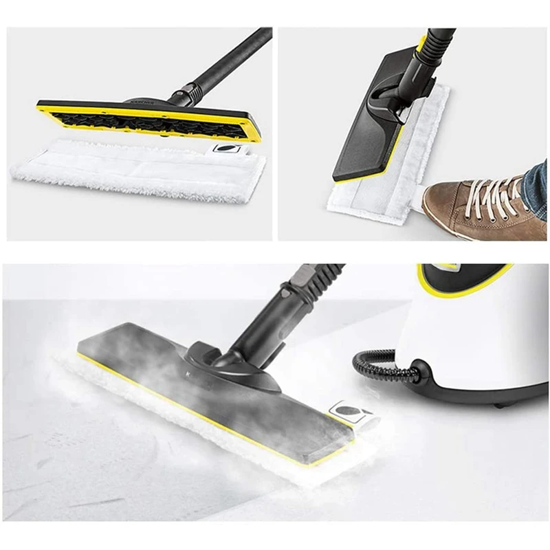 A05G-4 Microfibre Floor Cloth+4 Hand Nozzle Cover Cloth + 6 Paint Brushes For Karcher SC1 SC2 SC3 SC4 SC5 Steam Cleaner