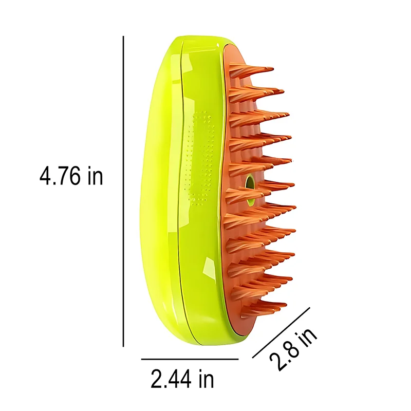 고양이 스팀 브러시, 고양이 스팀 플로팅 헤어 브러시, 고양이 스프레이 마사지 빗, 충전식 고양이 슬리커 브러시, 액체 주입구 S, 3in 1
