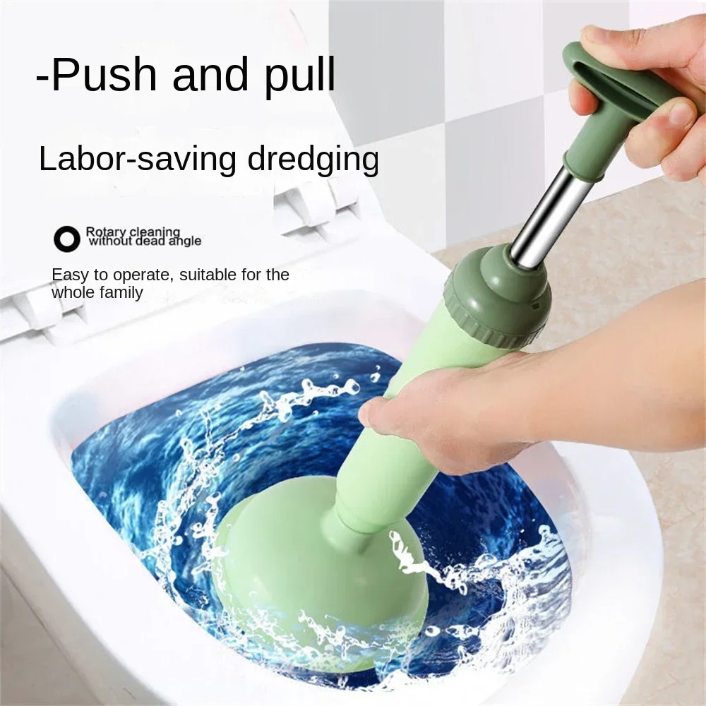 Silicone Toilet Plunger High Pressure Pump Anti Clogging Drain Cleaners Pipe Dredge Device Bathroom Kitchen Sink Clean Supplies