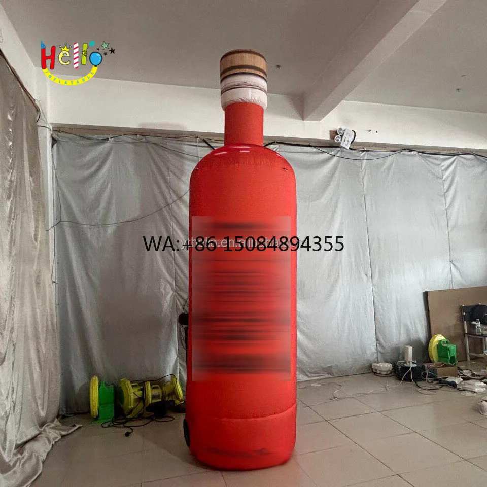 

Personalized High Inflatable Red Wine Bottle Model Advertising Decoration Red Inflatable Wine Bottle