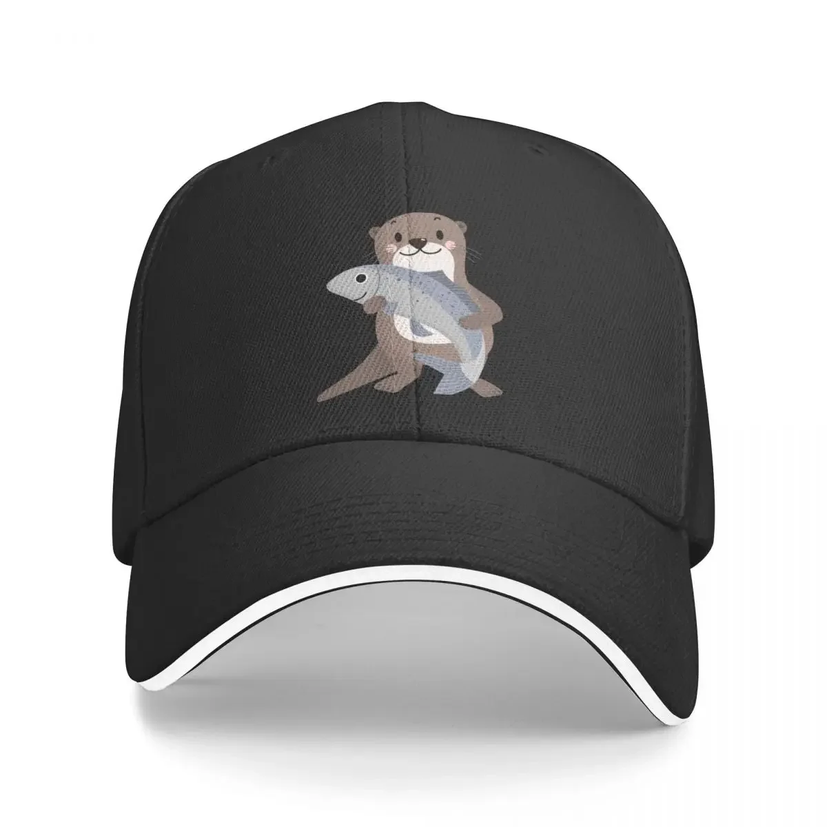 sea otters pattern-Sea otters lovers Baseball Cap Rugby birthday Anime Beach Bag Sun Hats For Women Men's