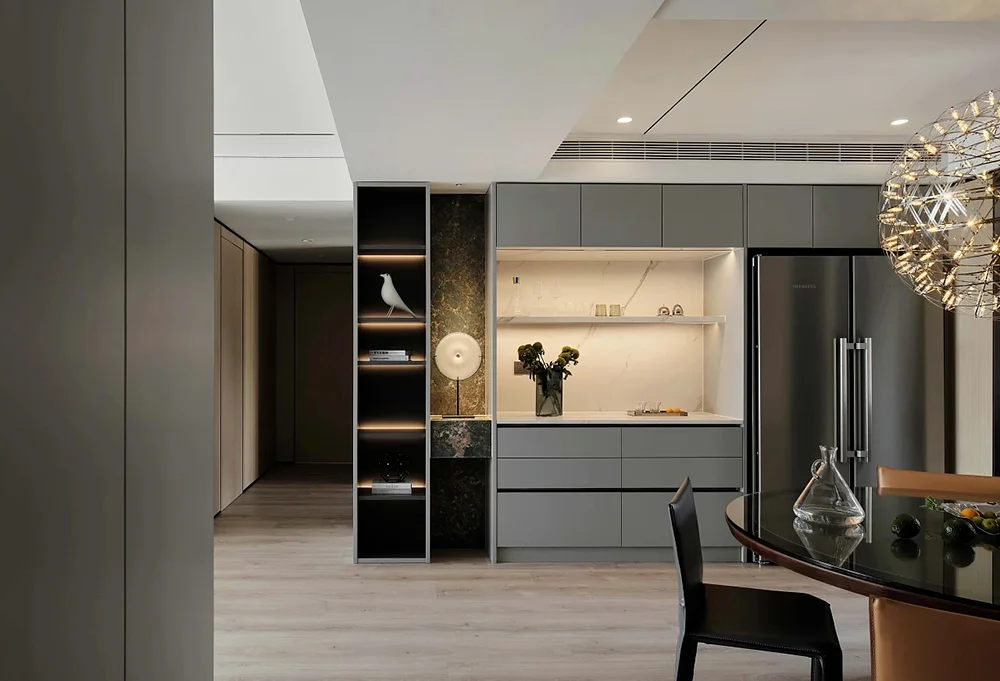 خطة منزل Sanhai تصميم داخلي على الطراز الحديث ثلاثي الأبعاد ماكس تقديم البناء رسم مساحة تخطيط الشقة خدمة مخصصة