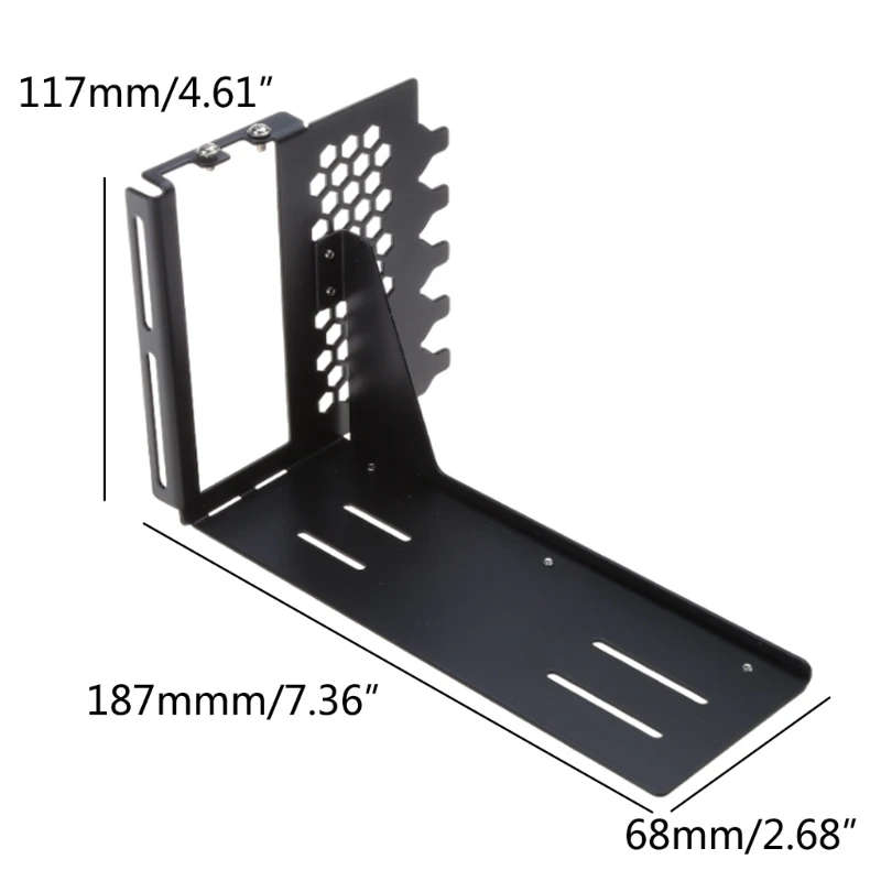 SXJ-B Pionowy uchwyt GPU Metalowy wspornik konwertera kąta GPU do obudowy komputera stacjonarnego