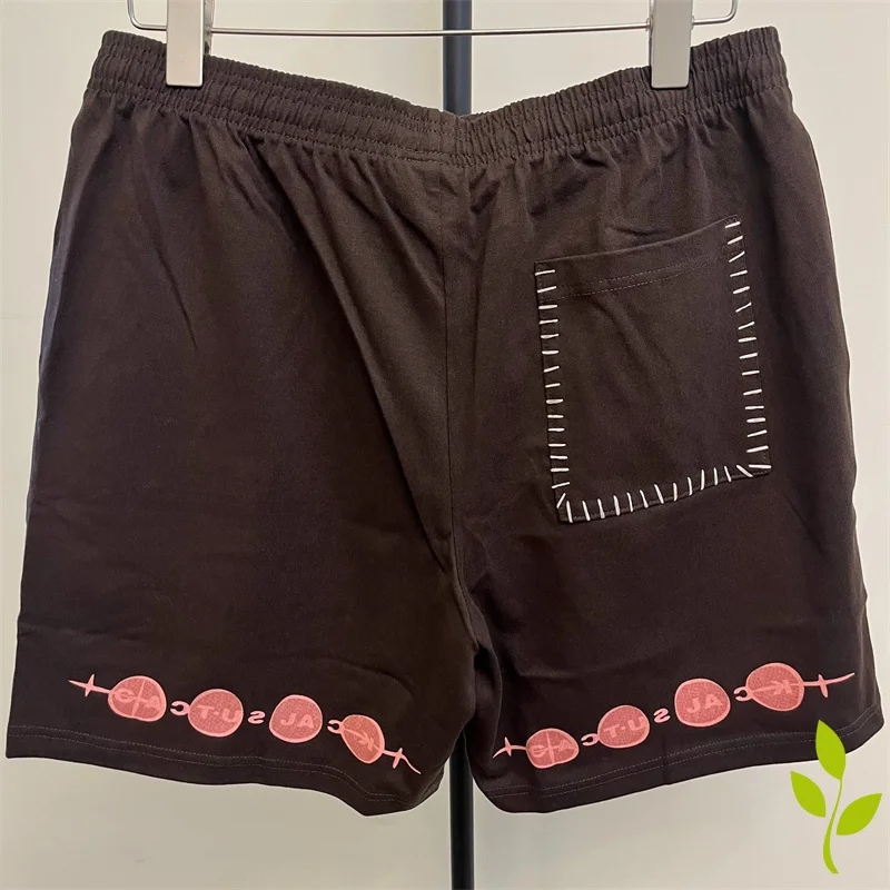 Summer Hip Hop Elastics Cactus Jack Shorts Cartoon Graphics Print Casual Loose Men Women High Quality Cotton Sweatpants