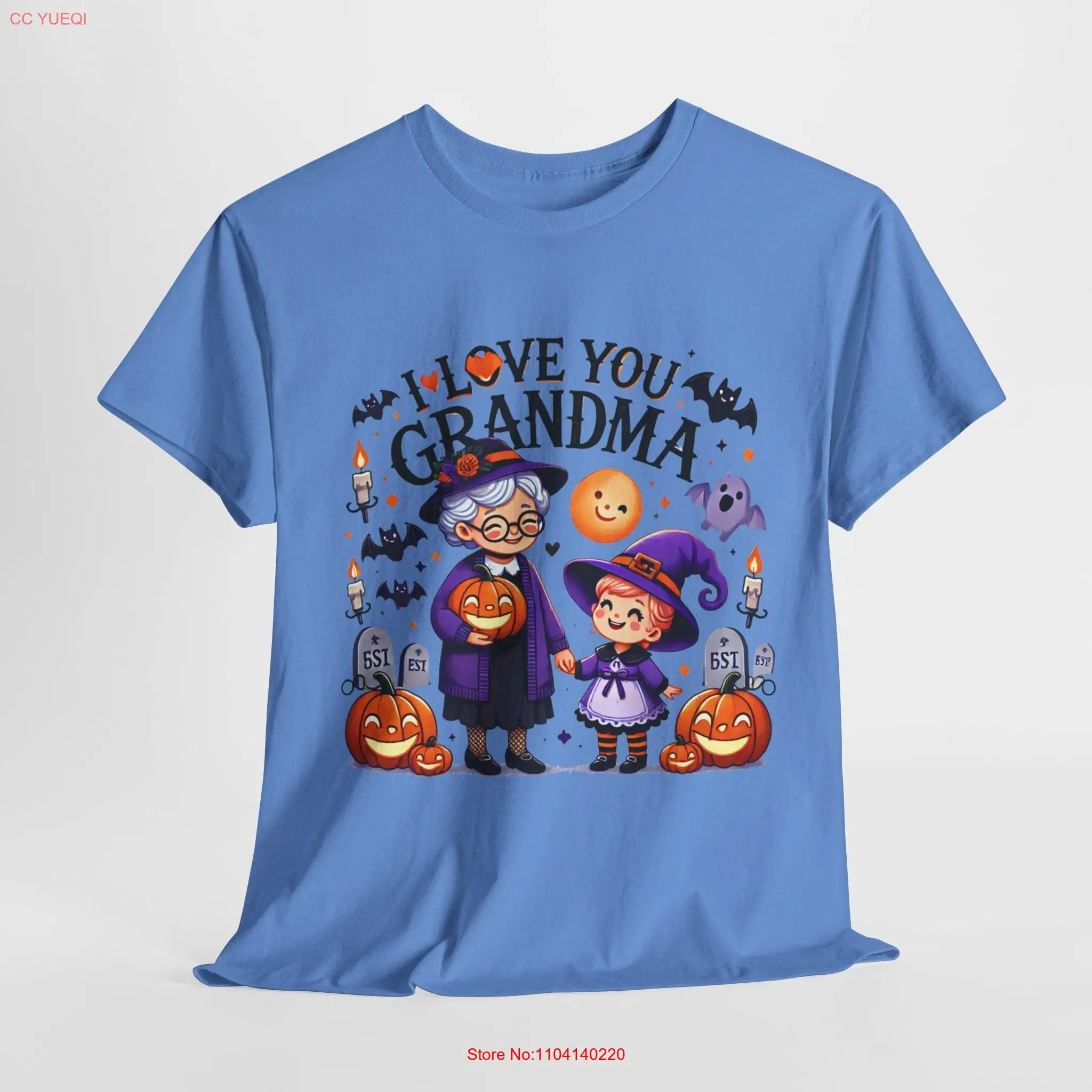 Purple Witch Vibes Te amo abuela Witchy y Little in camiseta de manga larga o corta