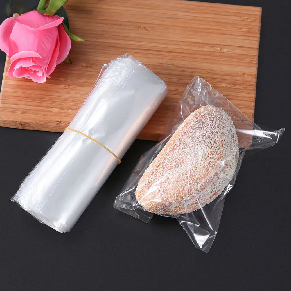 100Pcs Eco Friendly Pof Heat Shrink Wrap Bags Waterproof Laminating Film for Soaps Bath Bombs DIY Crafts Coffee Shop Mall Bakery