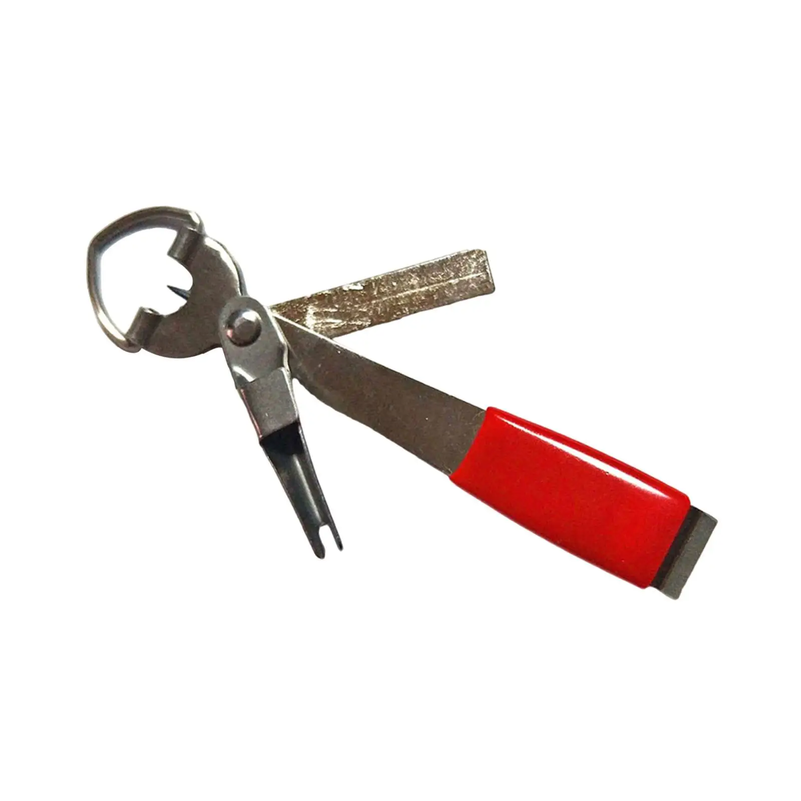 Fly Fishing Clipper Stainless Steel 4 in 1 Quick Knot Tying Line Cutter Tool for River Lake