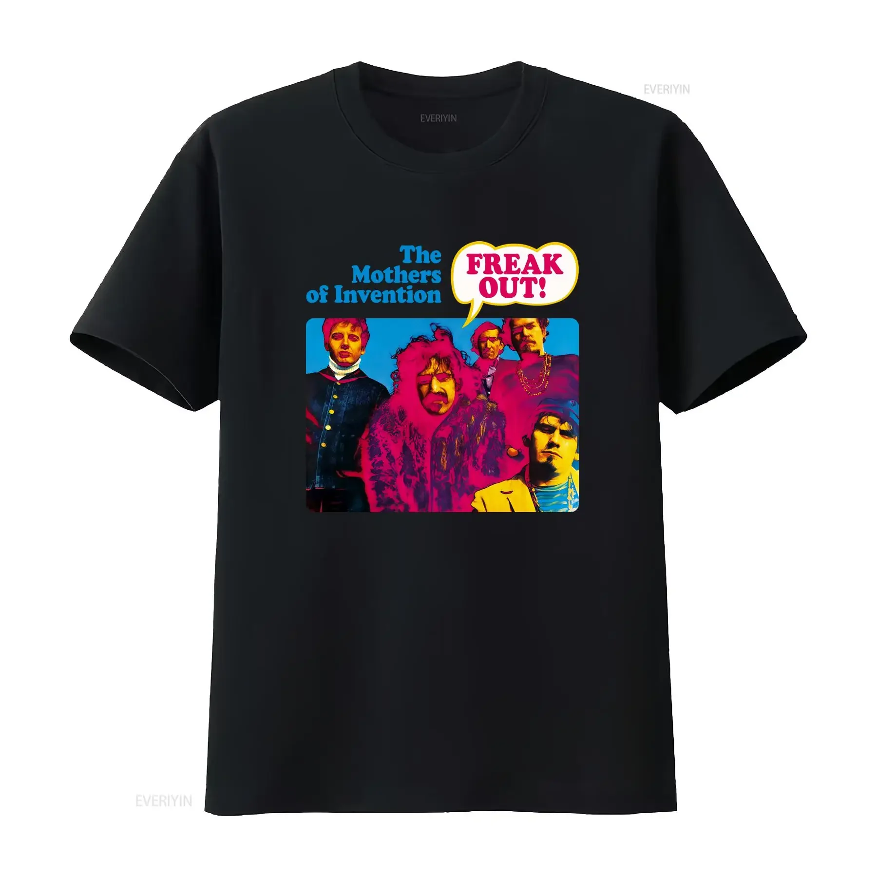 Frank Zappa The Mothers of Invention Freak Out T Shirt Mens Licensed Rock N Roll Music Retro Band  vintage Washed Soft Stylish