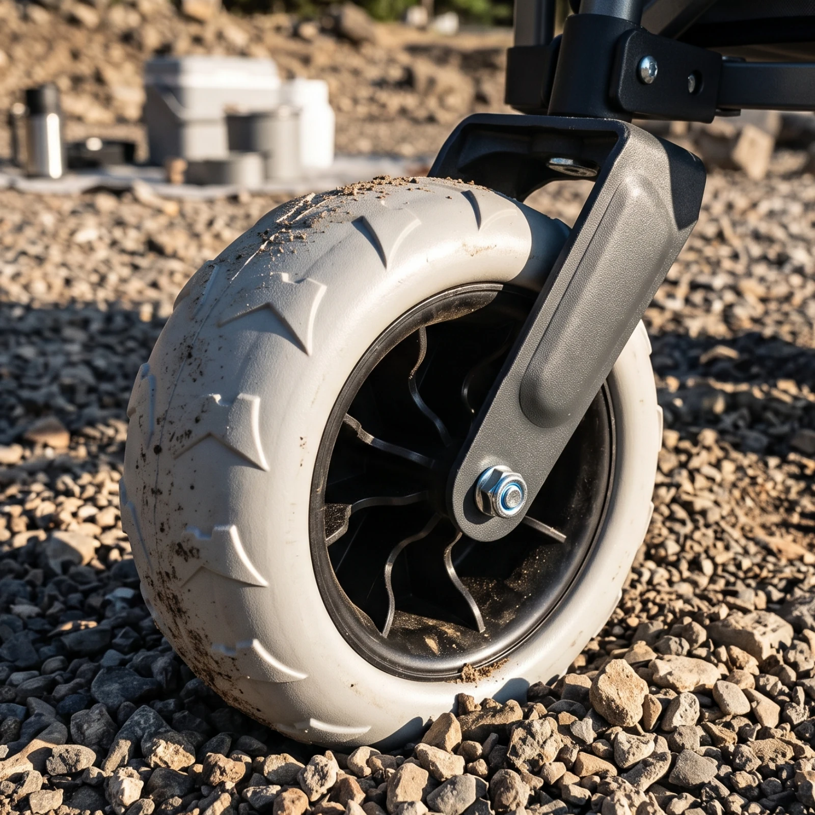 Camping Cart Wheel Multi-Spoke Replacement Cart Wheel Heavy-Duty Easy to Install for Hand Truck