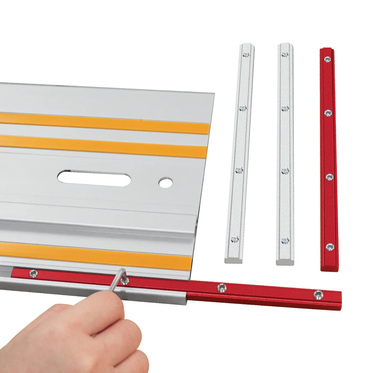 Aluminum Alloy Router Table Fence Connecting Kit,T-Slot Profile Rail Brackets,Woodworking Accessories for Table Saw Fence System