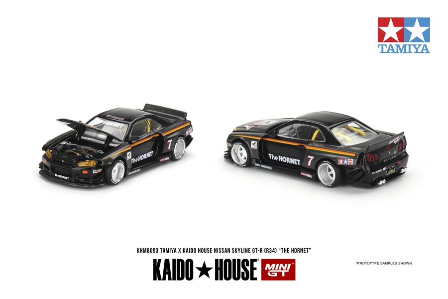 Kaido House + MINIGT 1/64 Nissan Skyline GT-R (R34)(R33) Honda NSX Racing Kaido Works V3 V2 KHMG Autos Legierung Druckguss Metall Modell – Detail 3