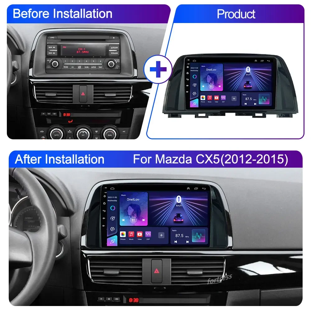 Carplay Android 2din Car Radio For Mazda CX5 CX-5 2012 2013 2014 2015 Auto Gps navigation stereo Multimedia MP5 player 4G AUTO