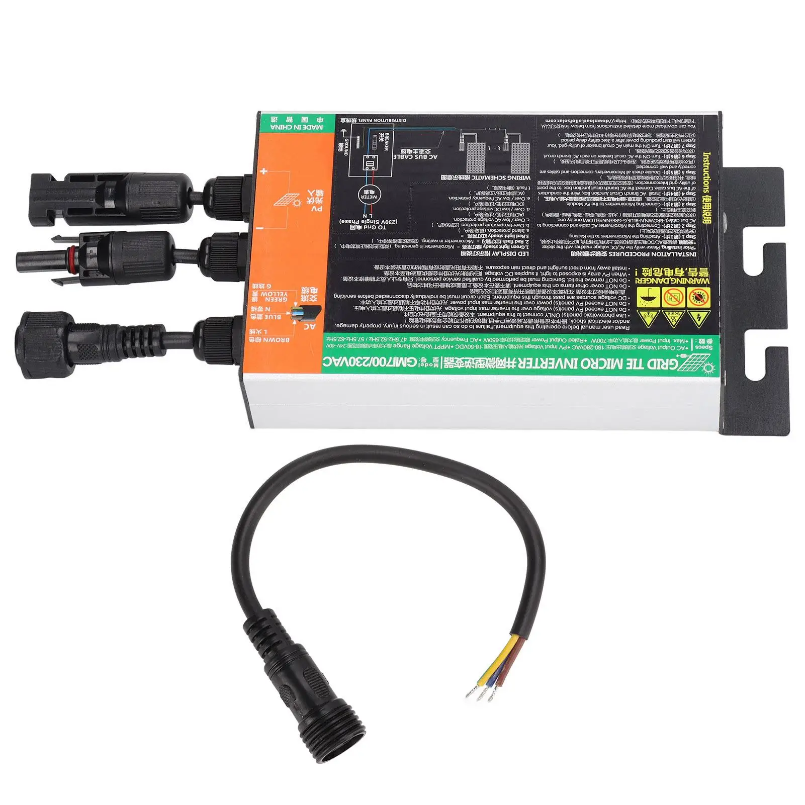 

1200 Вт MPPT солнечная сетка, микро инвертор GMI серии DC26V-46V to AC110V-230V для эффективного преобразования энергии