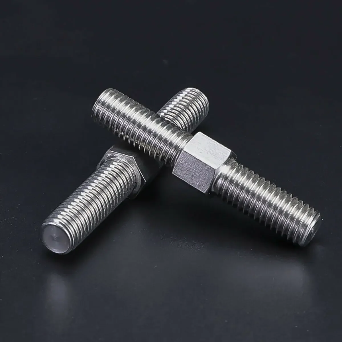 304 Stainless Steel M3 Left and Right Thread Double End Thread Rod Positive and Negative Thread Bar Stud Bolts Screw