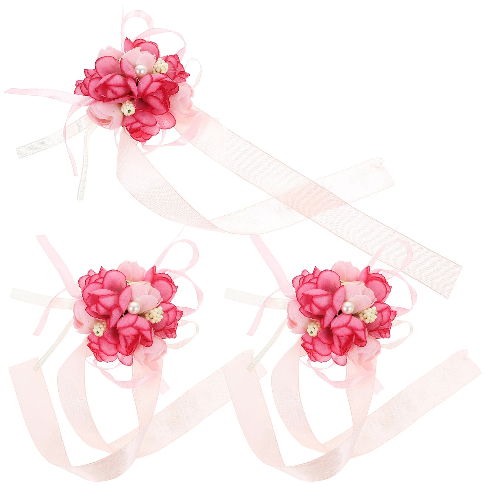 3 stuks dans pols bloem bruids schoudertasje rustieke nep bloemen armband bruiloft bruidsmeisje polsbandje decor pols bloem