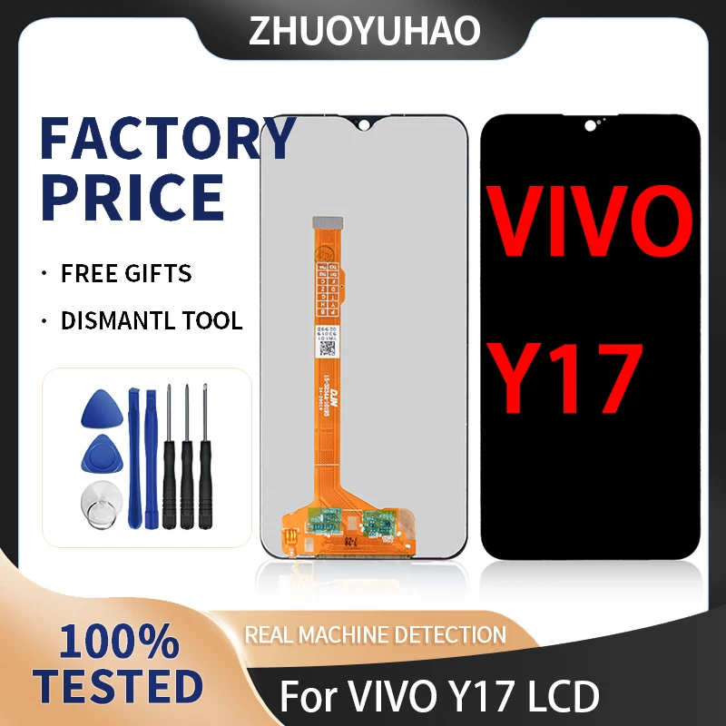6.35\'\' LCD Display For VIVO Y17 LCD Replacement Display Touch Screen For VIVO Y15/Y17/U3X LCD Screen Digitizer Assembly