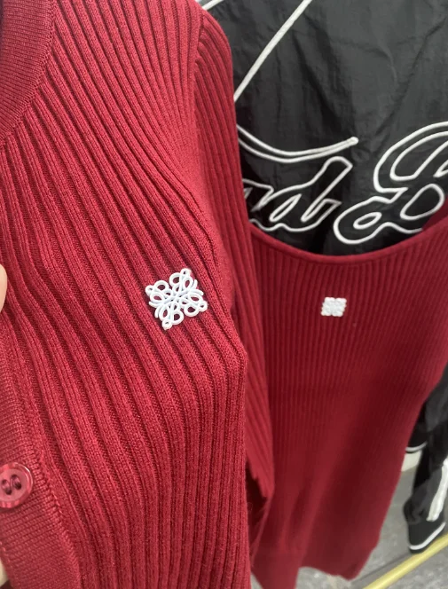 

Rust Red round Ne Вязаный открытый кардиган для женщин ранней осени Lazy High Sense Outer Long Sve irt Korean Sle Slim Fit Wo...