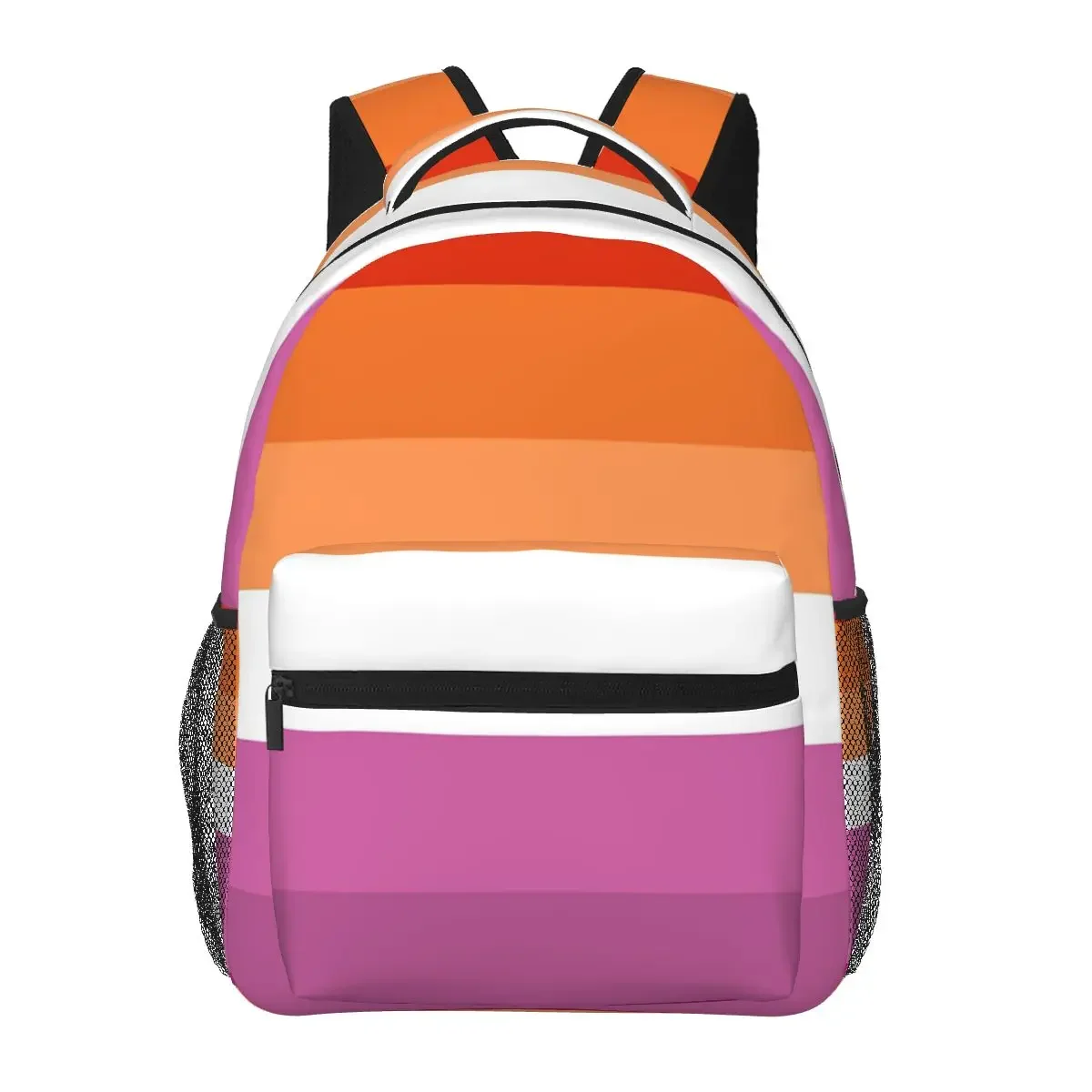 

Magenta Lines Lesbian Pride Flag Butch Femme Pride Flag Backpacks Boys Girls Bookbag Students School Bags Rucksack Shoulder Bag