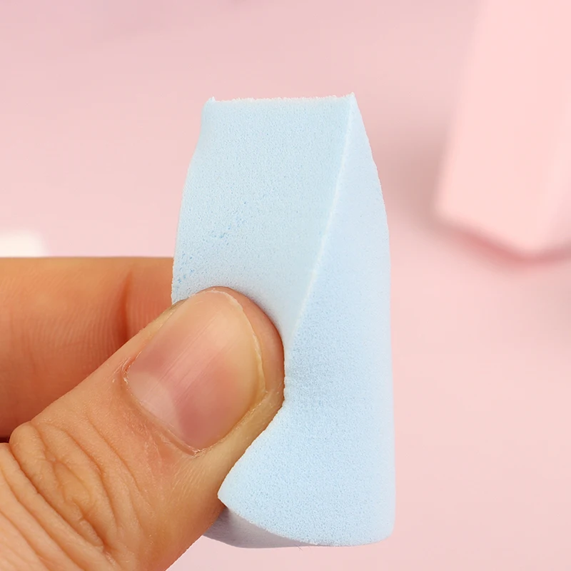 8pcs Puff Cleansing Wash Face Makeup Esponja Makeup Sponge Triangle Shaped Candy Color Soft Magic Face Cleaning Cosmetic